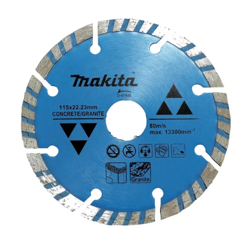 DISCO DIAMANTADO TURBO SEGM GRANITO MAKITA (AZUL)