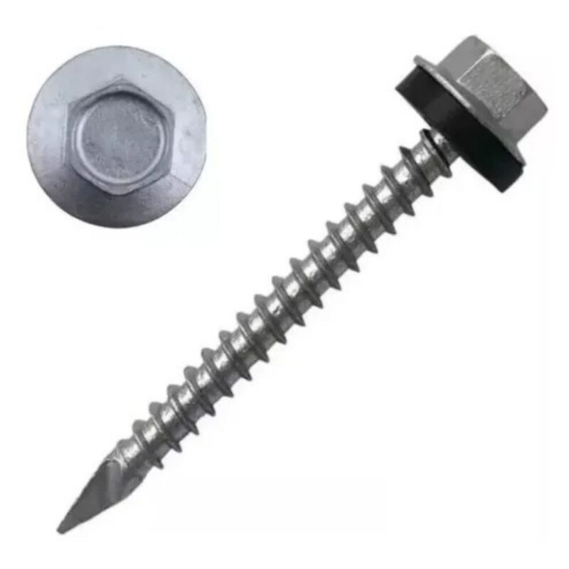 TORNILLO HEXAGONAL AUTOPERFORANTE CON GOLILLA PUNTA ESPADA RUSPERT CON GOLILLA (100U)