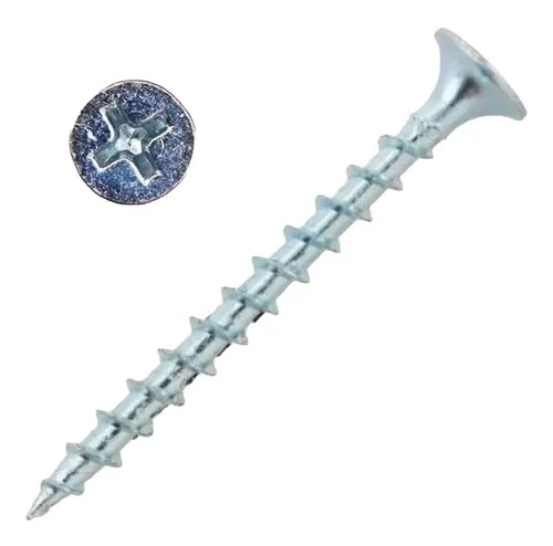 TORNILLO VOLCANITA CRS ROSCA GRUESA ZINCADO PTA FINA (100U)