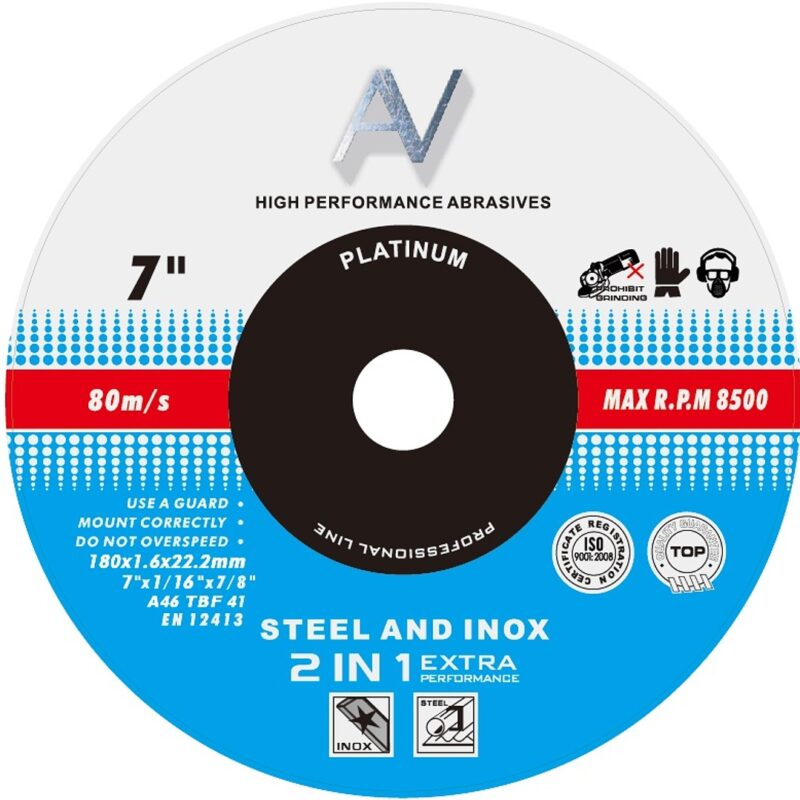 DISCO DE CORTE INOX 7 × 1,6MM - METAL (1U)