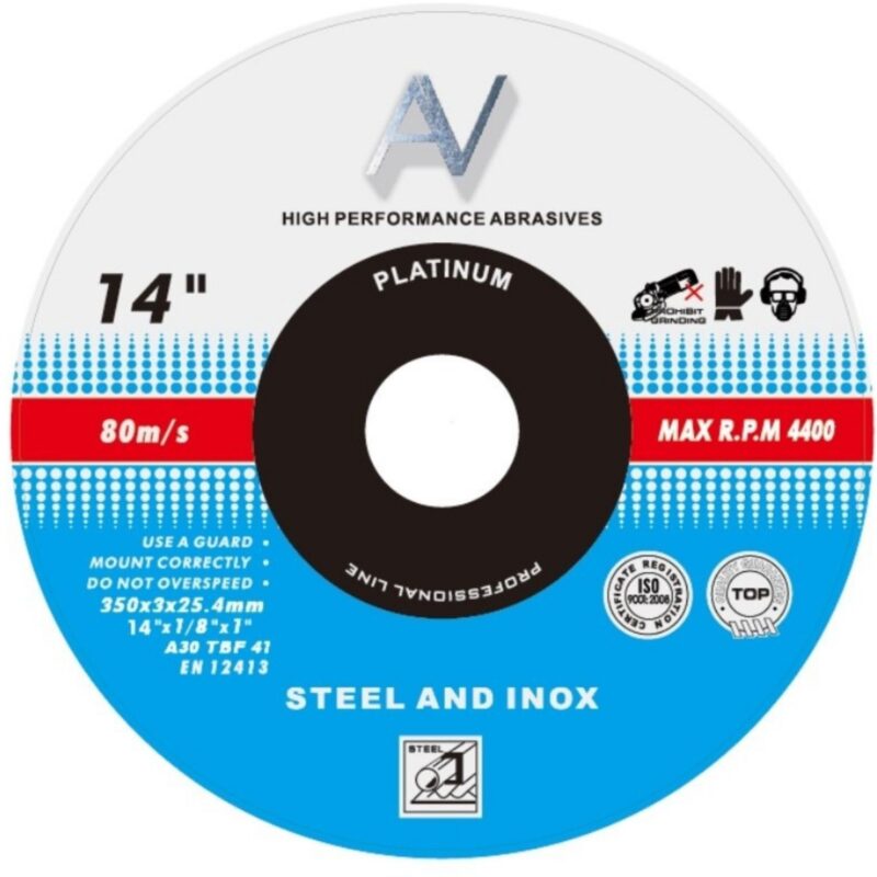 DISCO DE CORTE METAL TRONZADORA AV 14"