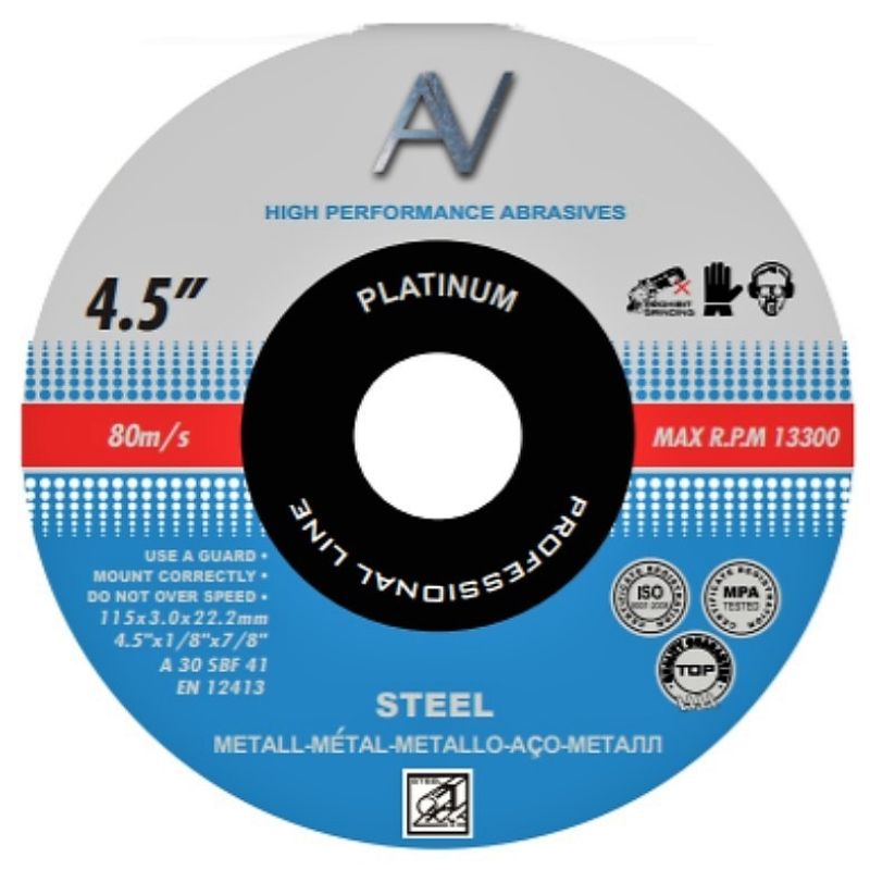 DISCO DE CORTE METAL AV