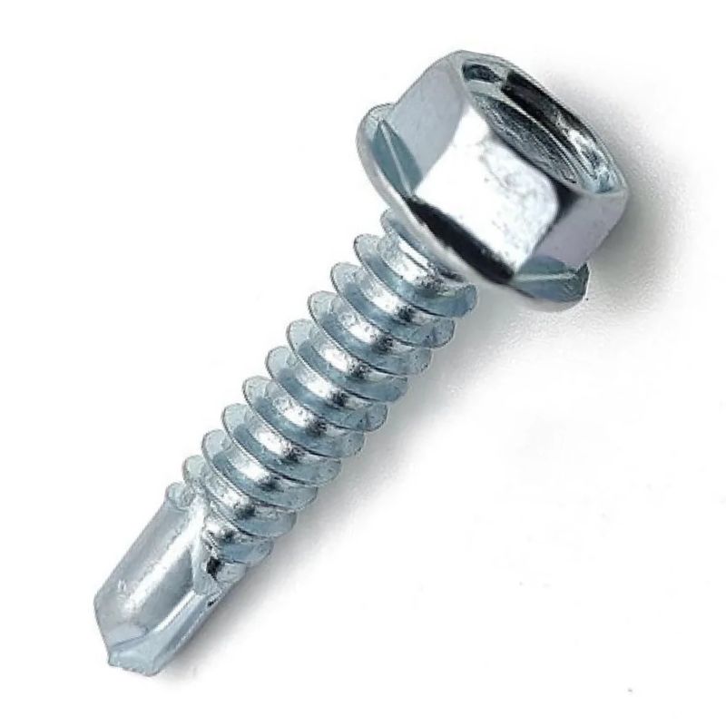 TORNILLO HEXAGONAL PUNTA BROCA SIN GOLILLA ZINCADO (100U)