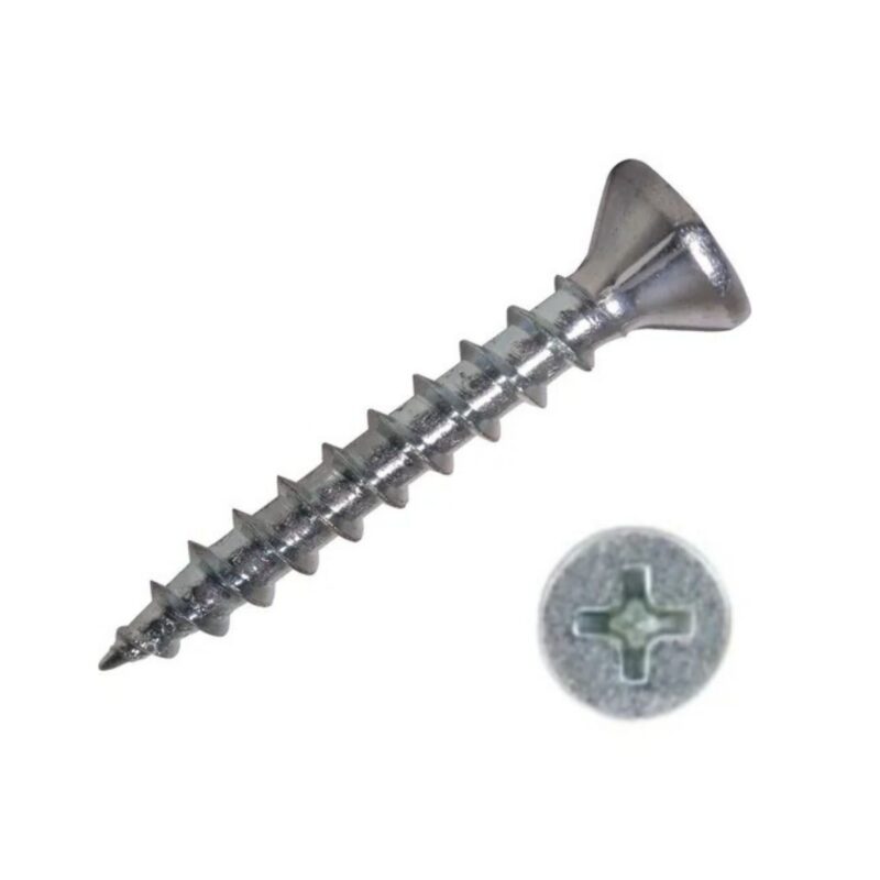 TORNILLO AVELLANANTE P/ FIBROCEMENTO PTA. FINA (6 × 1 ¼) (100U)