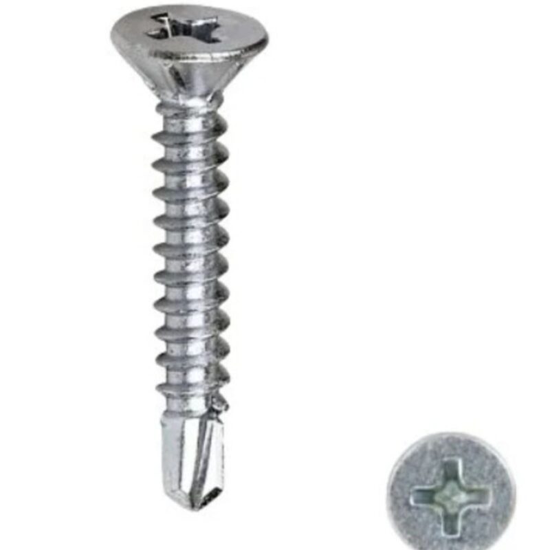 TORNILLO AVELLANANTE P/ FIBROCEMENTO PTA. BROCA (6 × 1 ¼) (100U)